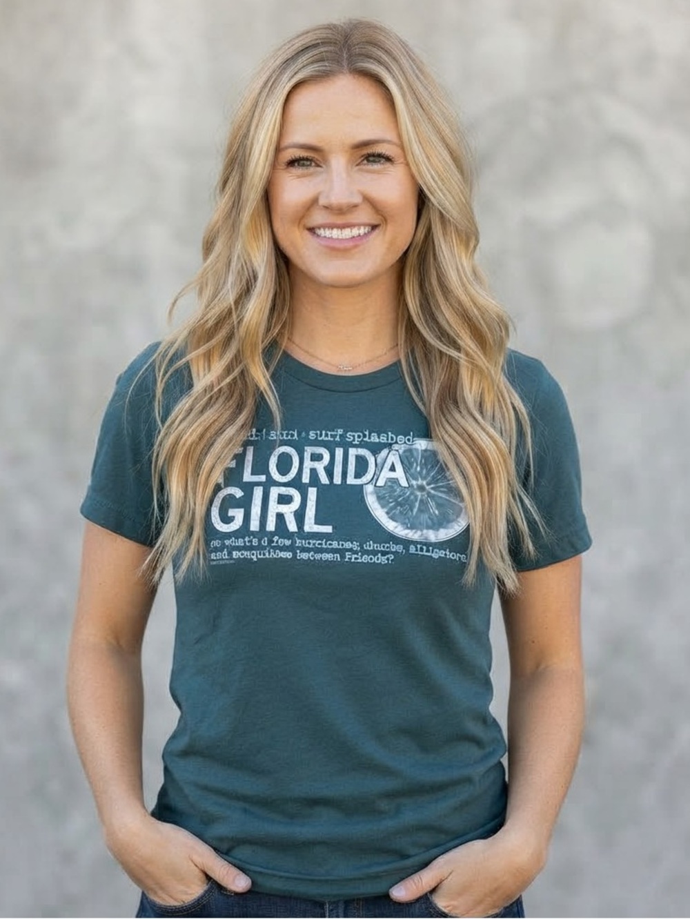 Florida Girl Graphic T-Shirt - Size Large (fitted)